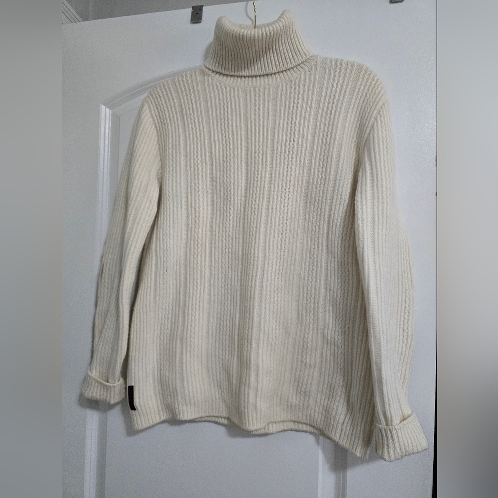 Prada Cream Turtleneck Sweater